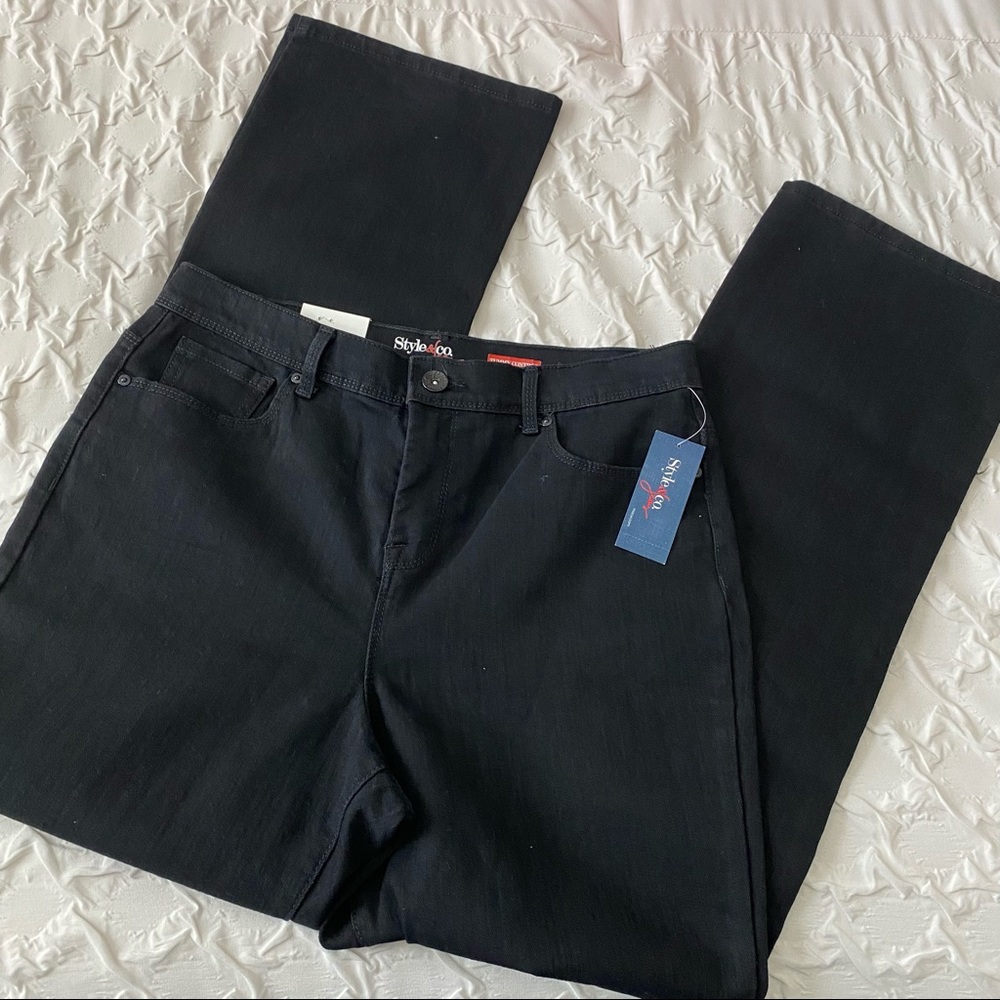 Style & Co. || black tummy control bootcut jeans